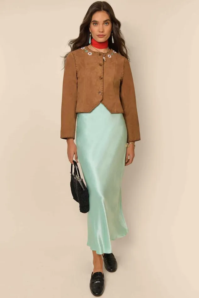 Women Outerwear RIXO Marianne Tan Women Outerwear RIXO Marianne Tan
