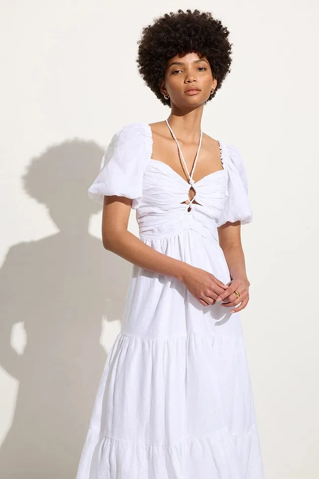 Women Palacio Midi Dress White 8211 Final Sale Faithfull The Brand Dresses Women Palacio Midi Dress White 8211 Final Sale Faithfull The Brand Dresses