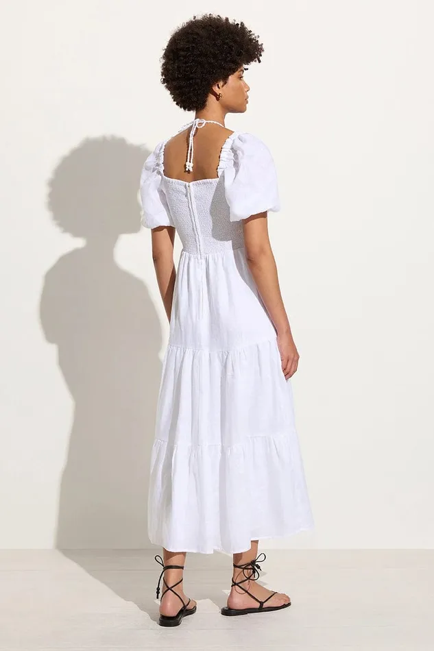 Women Palacio Midi Dress White 8211 Final Sale Faithfull The Brand Dresses Women Palacio Midi Dress White 8211 Final Sale Faithfull The Brand Dresses
