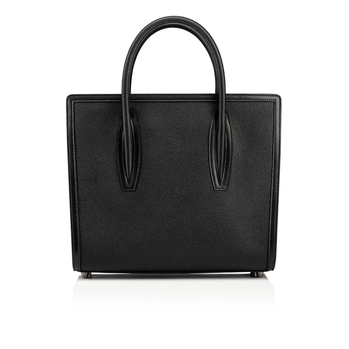 Women Paloma Medium Top Handle Bag 8211 Calf Leather 8211 Black Black Christian Louboutin Top Handles Women Paloma Medium Top Handle Bag 8211 Calf Leather 8211 Black Black Christian Louboutin Top Handles