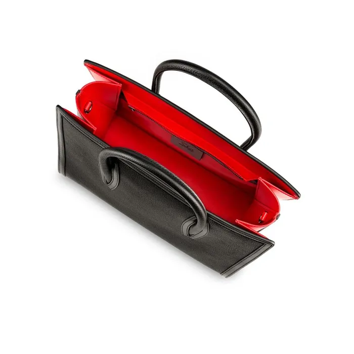 Women Paloma Medium Top Handle Bag 8211 Calf Leather 8211 Black Black Christian Louboutin Top Handles