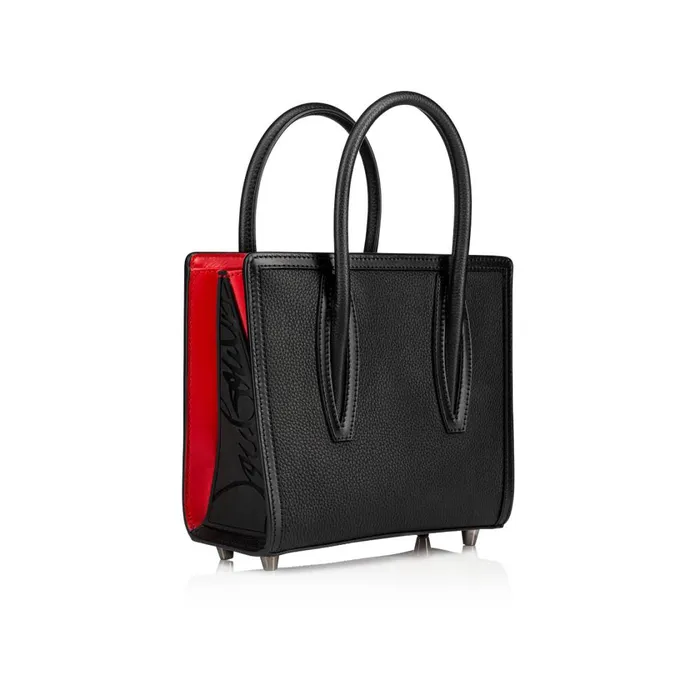 Women Paloma Mini Top Handle Bag 8211 Calf Leather 8211 Black Black Christian Louboutin Top Handles