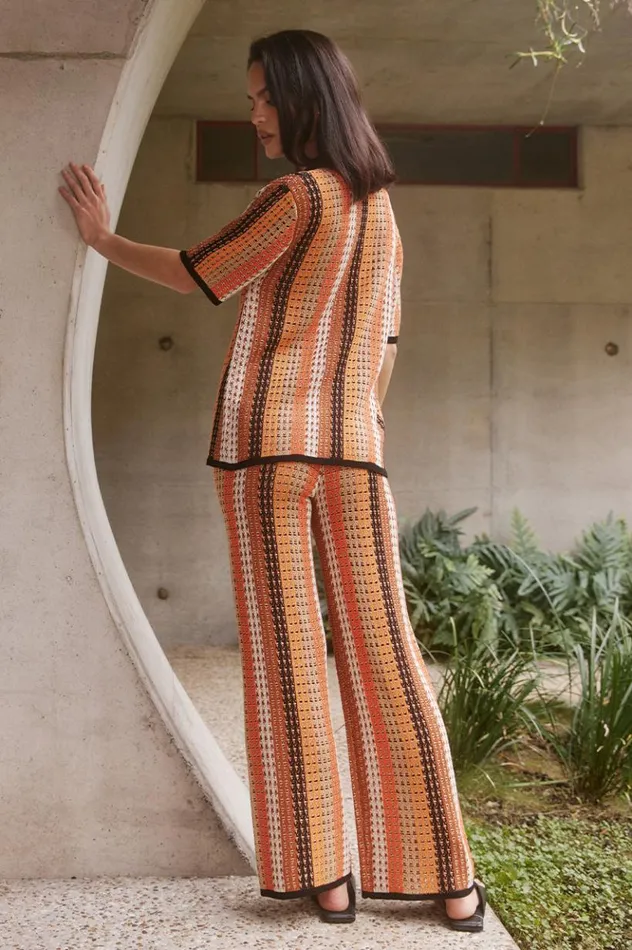 Women Pants Runaway The Label AIMEE PANT Orange Multi