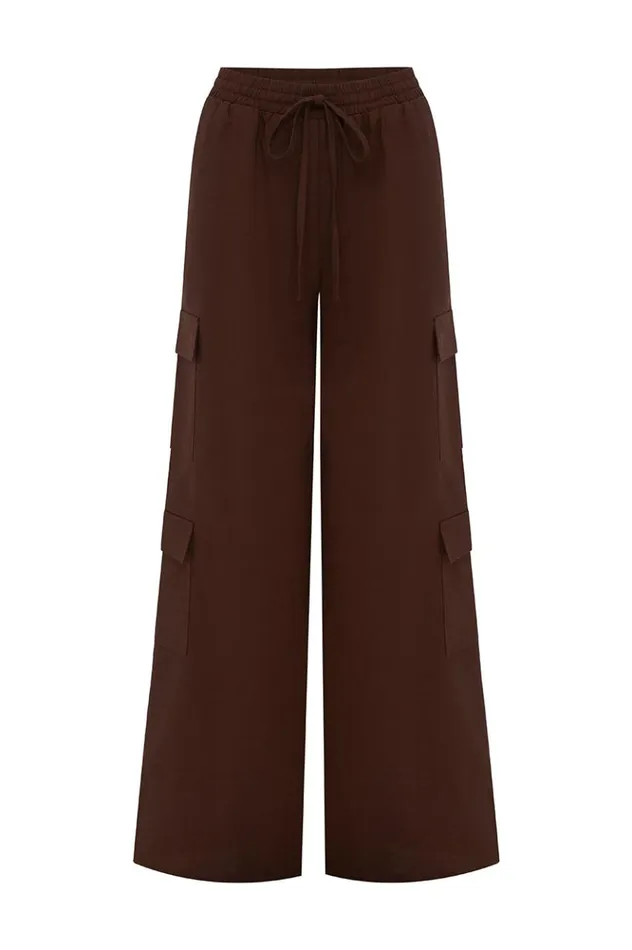 Women Pants Runaway The Label BRYDIE PANT Chocolate