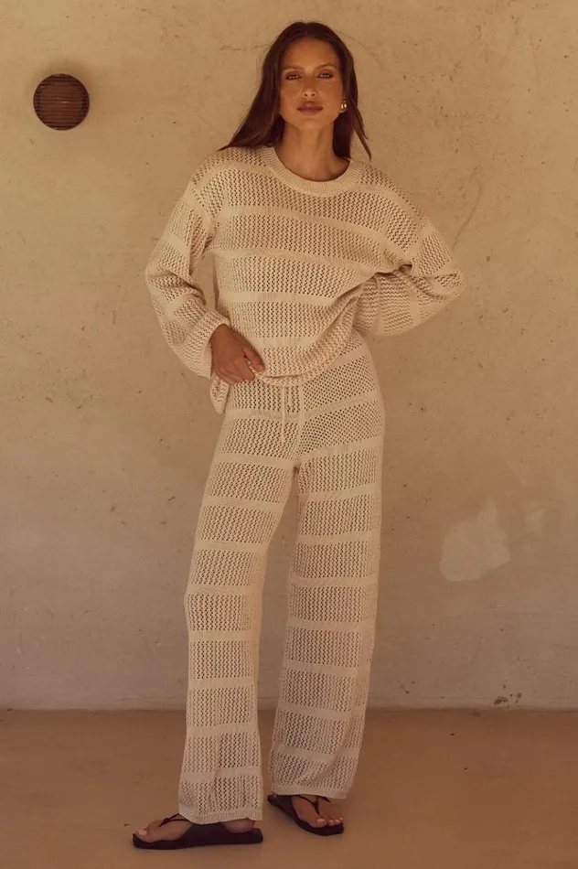 Women Pants Runaway The Label CRAWFORD PANT Sand
