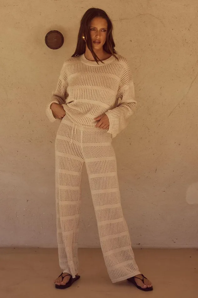 Women Pants Runaway The Label CRAWFORD PANT Sand