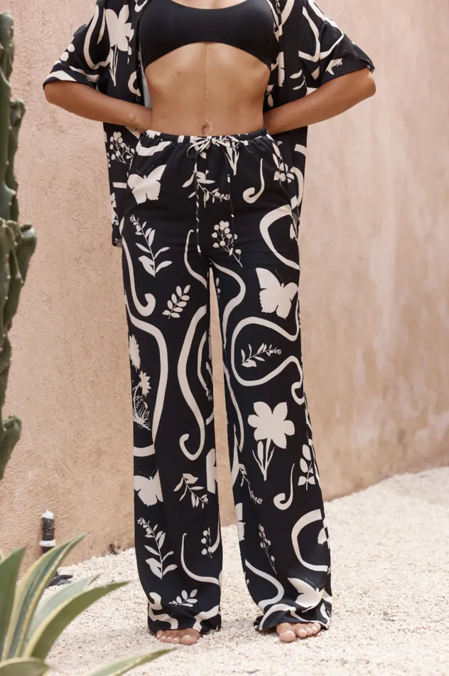Women Pants Runaway The Label LEO PANT Blacksand