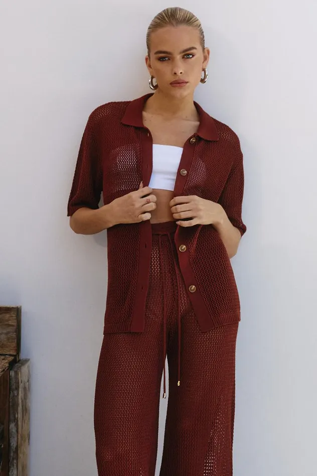 Women Pants Runaway The Label SMITH PANT Chocolate