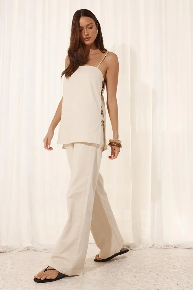 Women Pants Runaway The Label SOLARA PANT Sand