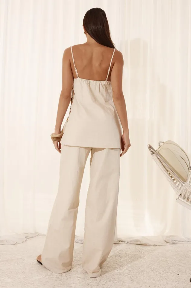 Women Pants Runaway The Label SOLARA PANT Sand