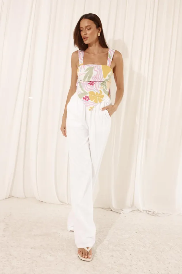 Women Pants Runaway The Label SOLARA PANT White