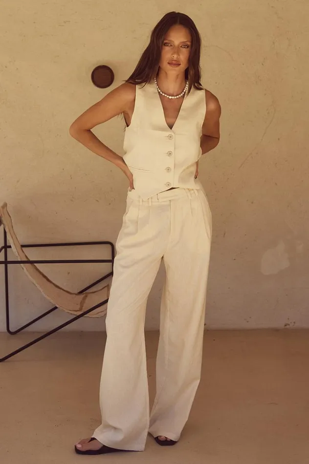Women Pants Runaway The Label ZEPHY PANT Sand