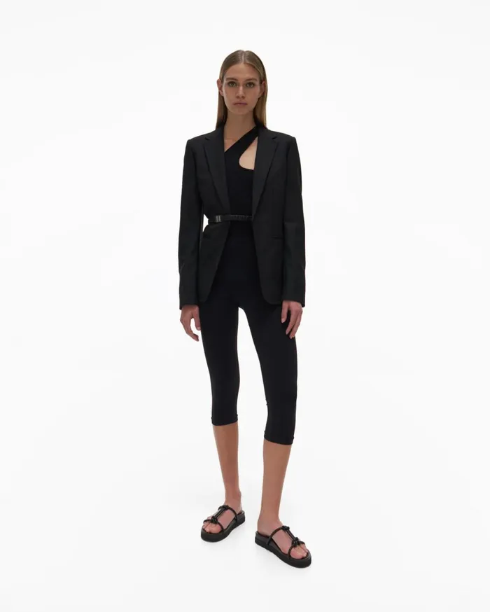 Women Pedal Pusher Black Helmut Lang Pants