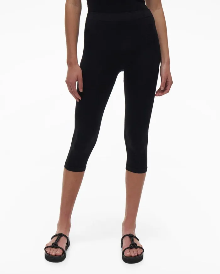 Women Pedal Pusher Black Helmut Lang Pants