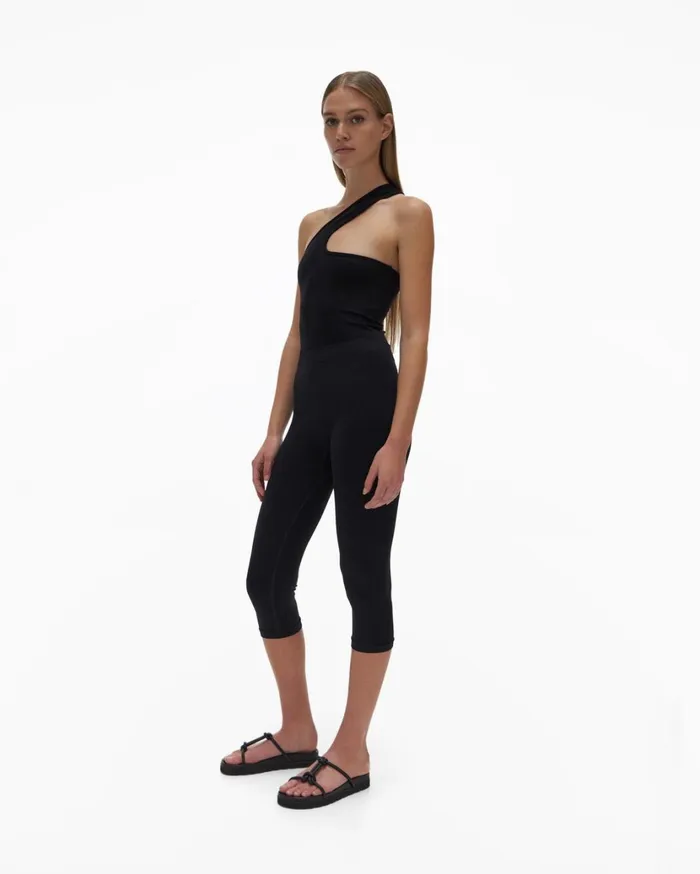 Women Pedal Pusher Black Helmut Lang Pants