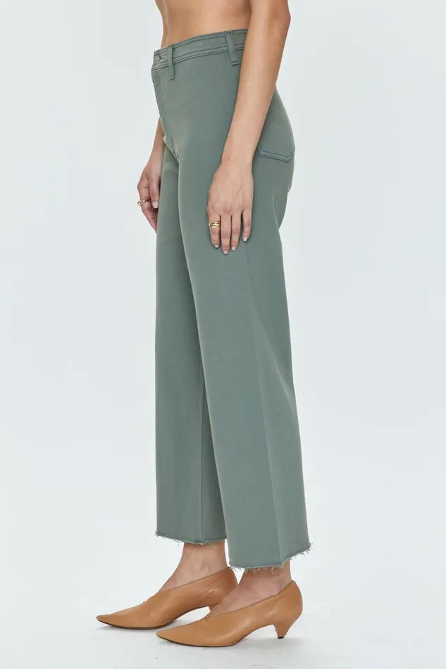Women Penny High Rise Wide Leg Crop Jean 8211 Bluff Pistola Denim Pants
