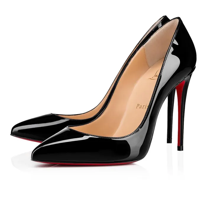 Women Pigalle Follies 100 Mm Pumps 8211 Patent Calf 8211 Black Black Christian Louboutin Pumps Women Pigalle Follies 100 Mm Pumps 8211 Patent Calf 8211 Black Black Christian Louboutin Pumps