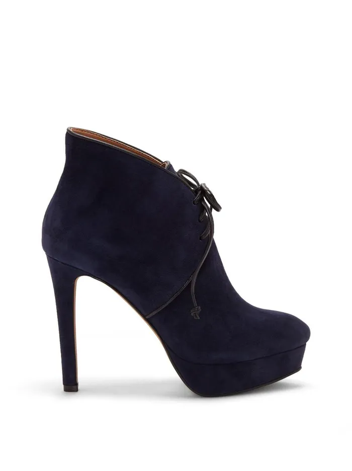 Women Platforms Jessica Simpson Riene Bootie In Navy Navy Suede