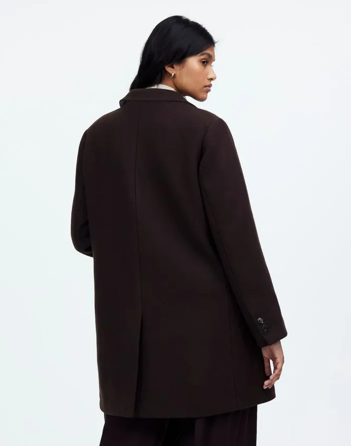 Women Plus Blazer Coat In Insuluxe Fabric Hthr Cold Brew Madewell Coats Jackets