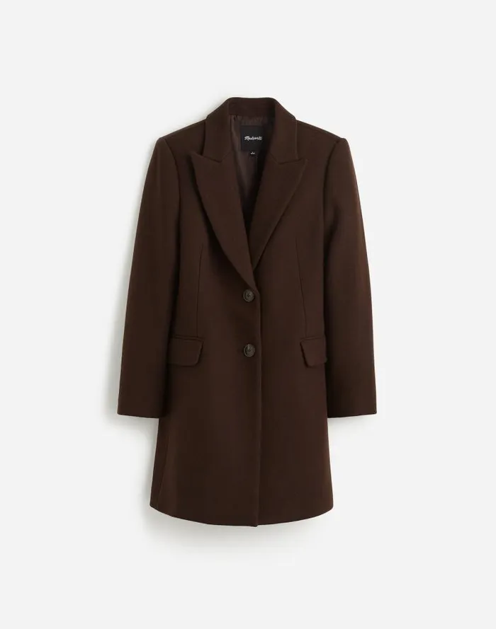 Women Plus Blazer Coat In Insuluxe Fabric Hthr Cold Brew Madewell Coats Jackets