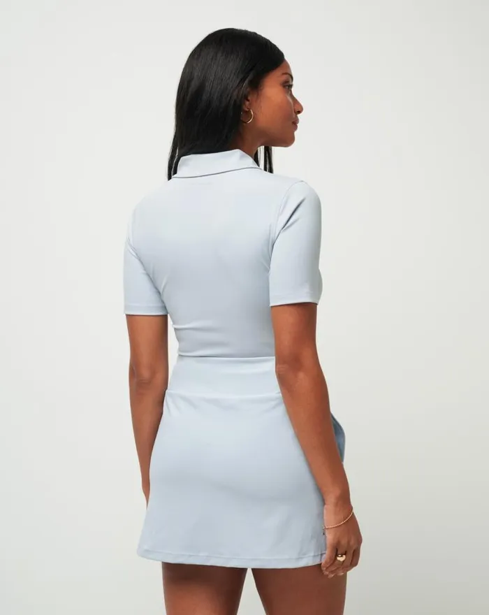 Women PRIVATE LESSON POLO Heather Baby Blue TravisMathew Polos