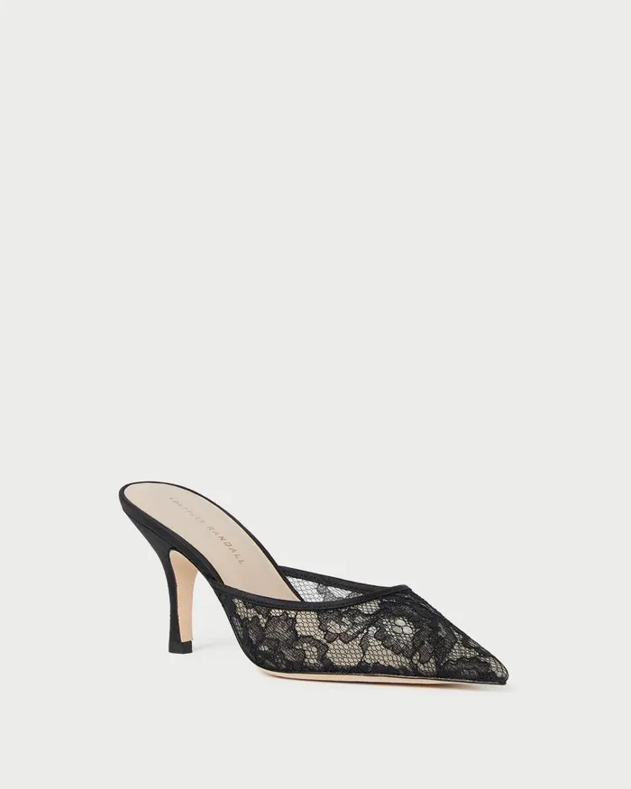 Women Pumps and Mules Loeffler Randall Layla Black Lace Mesh Mule L Pumps L Footwear Women Pumps and Mules Loeffler Randall Layla Black Lace Mesh Mule L Pumps L Footwear