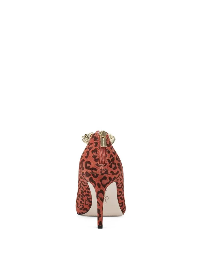 Women Pumps Jessica Simpson Abrellia High Heel In Leopard Orange Leopard