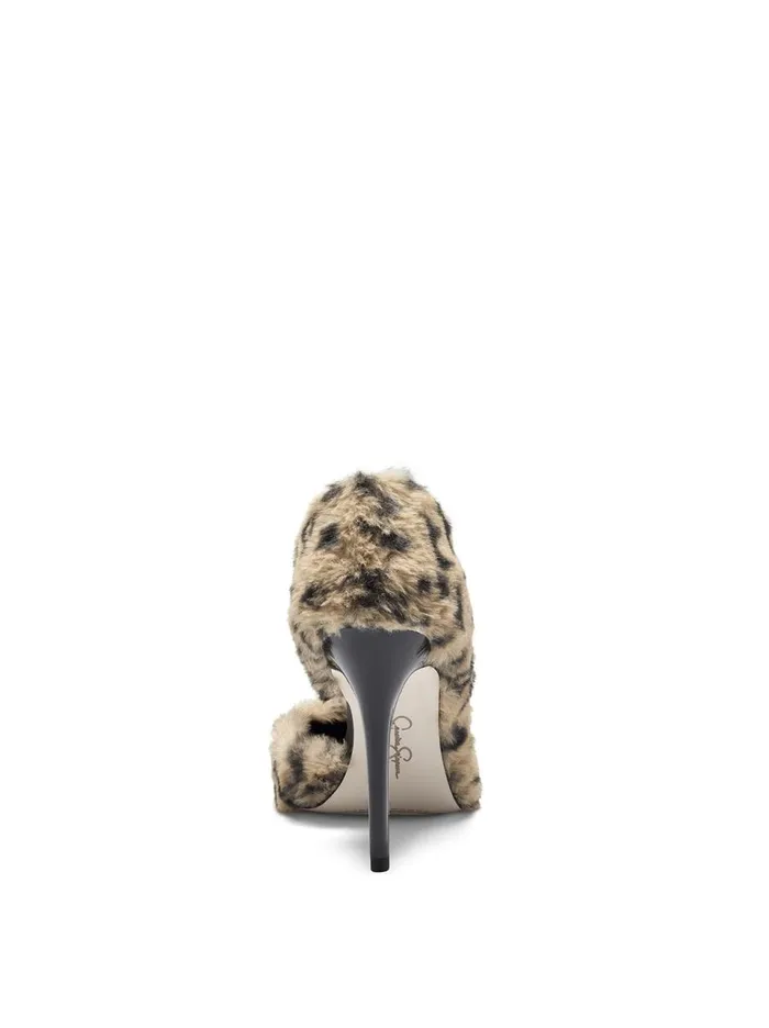 Women Pumps Jessica Simpson Prizma D039Orsay Pump In Fuzzy Leopard Fuzzy Natural Leopard