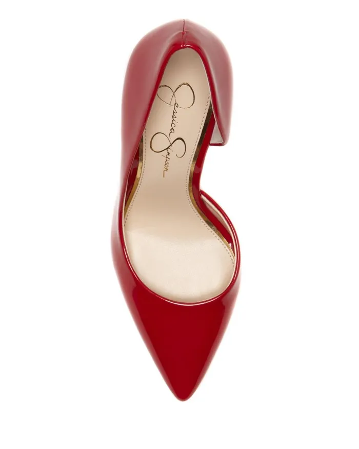 Women Pumps Jessica Simpson Prizma D039Orsay Pump In Red Patent Red Muse
