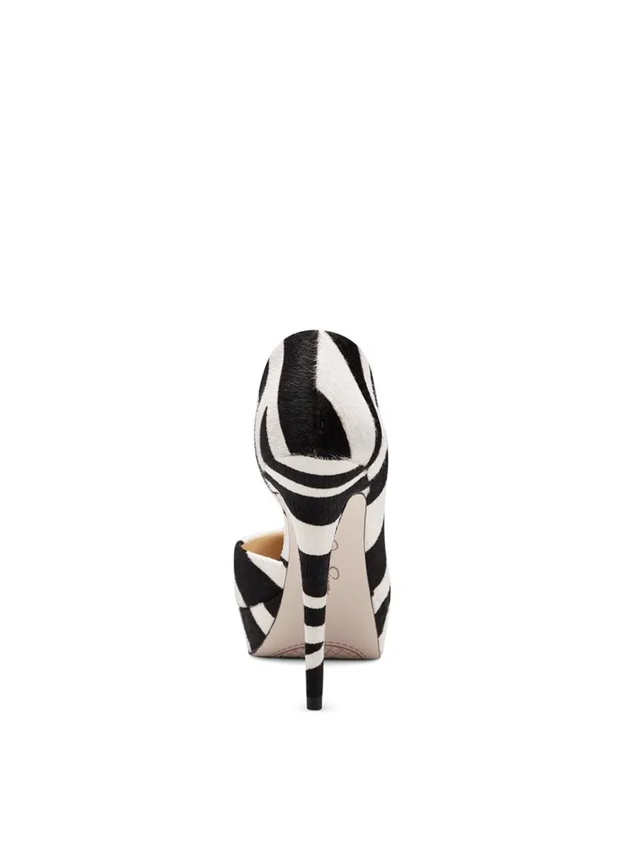 Women Pumps Jessica Simpson Rinah Platform Pump In Black and White Zebra Black And White Zebra