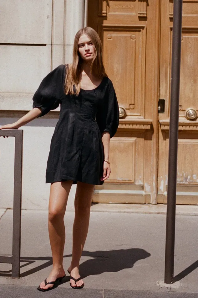 Women Raynara Mini Dress Black Faithfull The Brand Dresses Women Raynara Mini Dress Black Faithfull The Brand Dresses