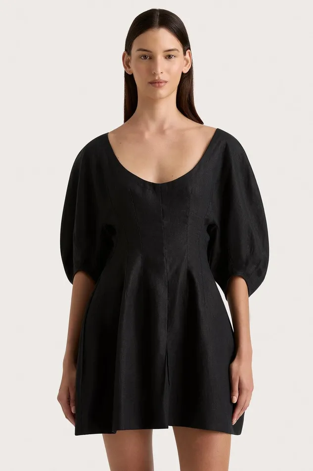 Women Raynara Mini Dress Black Faithfull The Brand Dresses Women Raynara Mini Dress Black Faithfull The Brand Dresses