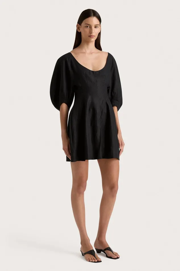 Women Raynara Mini Dress Black Faithfull The Brand Dresses Women Raynara Mini Dress Black Faithfull The Brand Dresses