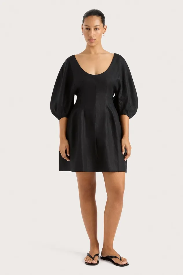 Women Raynara Mini Dress Black Faithfull The Brand Dresses Women Raynara Mini Dress Black Faithfull The Brand Dresses