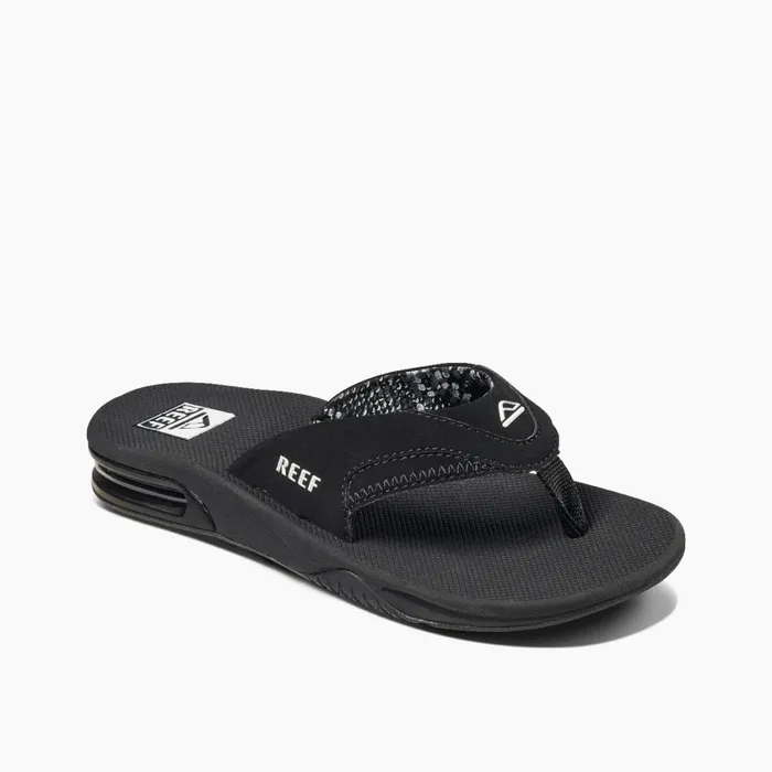 Women Reef Flip Flops Fanning Black Women Reef Flip Flops Fanning Black
