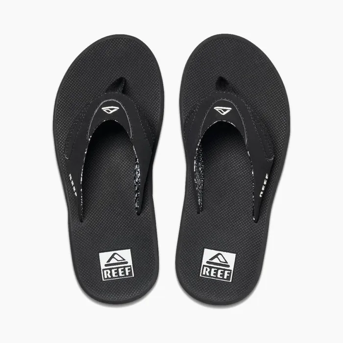 Women Reef Flip Flops Fanning Black Women Reef Flip Flops Fanning Black