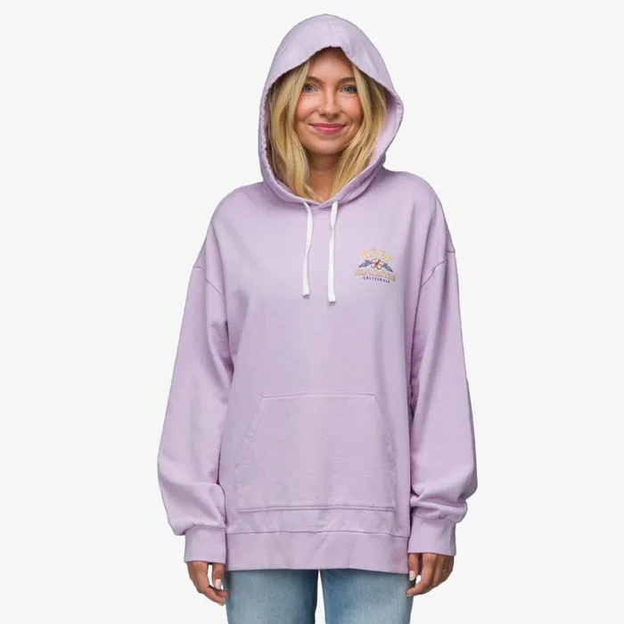 Women Reef Hoodies Sweaters and Jackets Boyfriend Hoodie Lavendar Frost