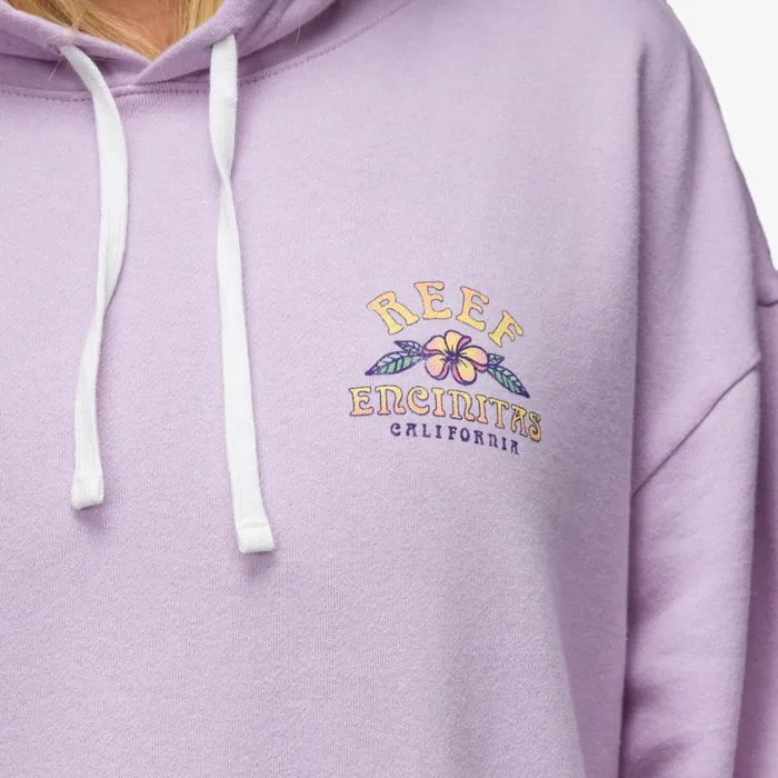Women Reef Hoodies Sweaters and Jackets Boyfriend Hoodie Lavendar Frost