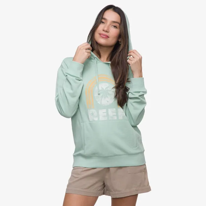 Women Reef Hoodies Sweaters and Jackets Fountains Pullover Hoodie Still Green Women Reef Hoodies Sweaters and Jackets Fountains Pullover Hoodie Still Green