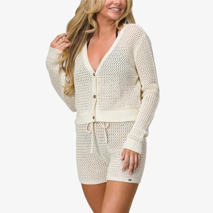 Women Reef Hoodies Sweaters and Jackets Mika Knit Cardigan Marshmallow Women Reef Hoodies Sweaters and Jackets Mika Knit Cardigan Marshmallow