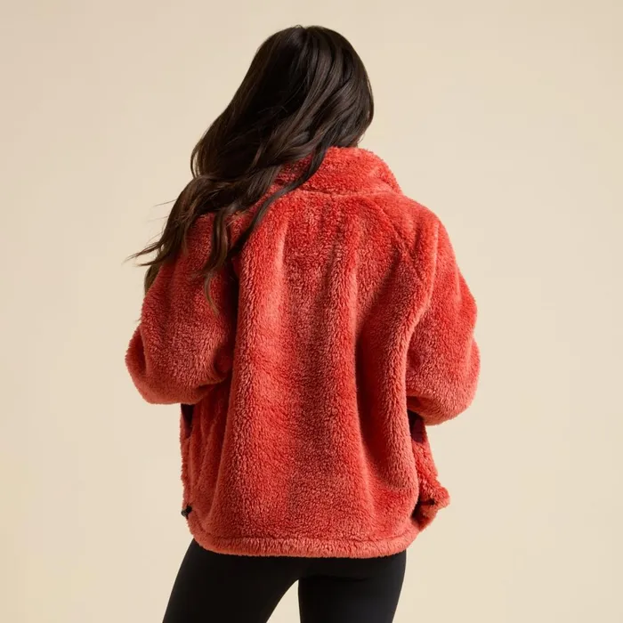 Women Reef Hoodies Sweaters and Jackets Pilot Sherpa Jacket Chili