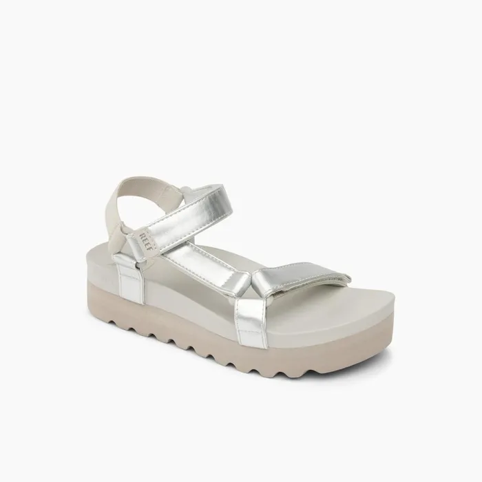 Women Reef Sandals Cushion Rem Hi Silver Women Reef Sandals Cushion Rem Hi Silver