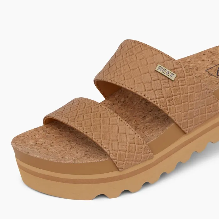 Women Reef Sandals Cushion Vista Hi Tan Wicker Women Reef Sandals Cushion Vista Hi Tan Wicker