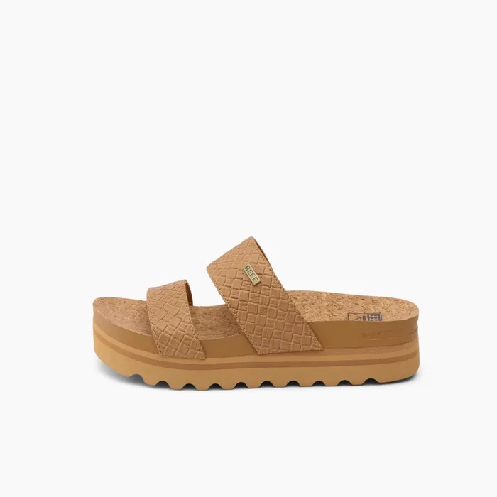 Women Reef Sandals Cushion Vista Hi Tan Wicker Women Reef Sandals Cushion Vista Hi Tan Wicker
