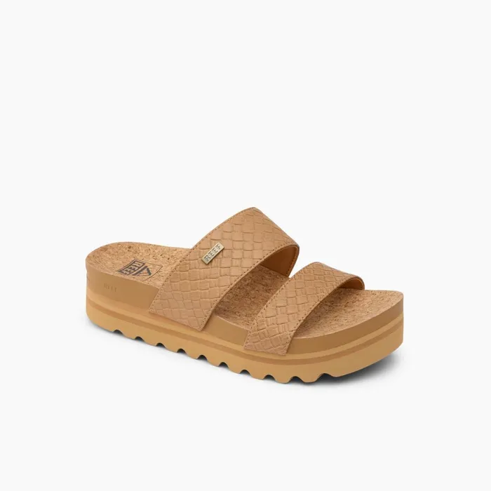 Women Reef Sandals Cushion Vista Hi Tan Wicker Women Reef Sandals Cushion Vista Hi Tan Wicker
