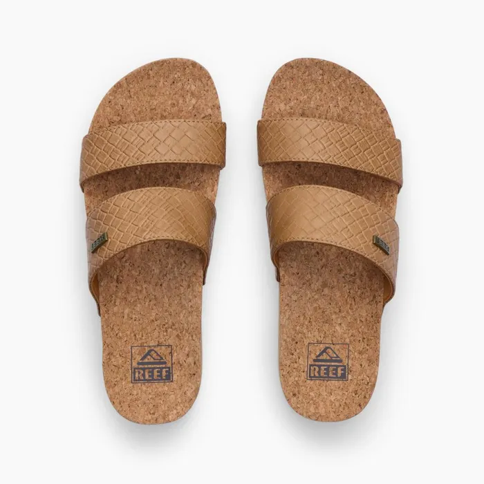 Women Reef Sandals Cushion Vista Hi Tan Wicker Women Reef Sandals Cushion Vista Hi Tan Wicker