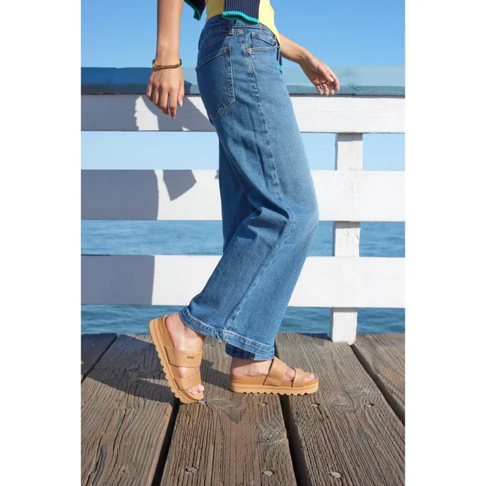 Women Reef Sandals Cushion Vista Hi Tan Wicker Women Reef Sandals Cushion Vista Hi Tan Wicker