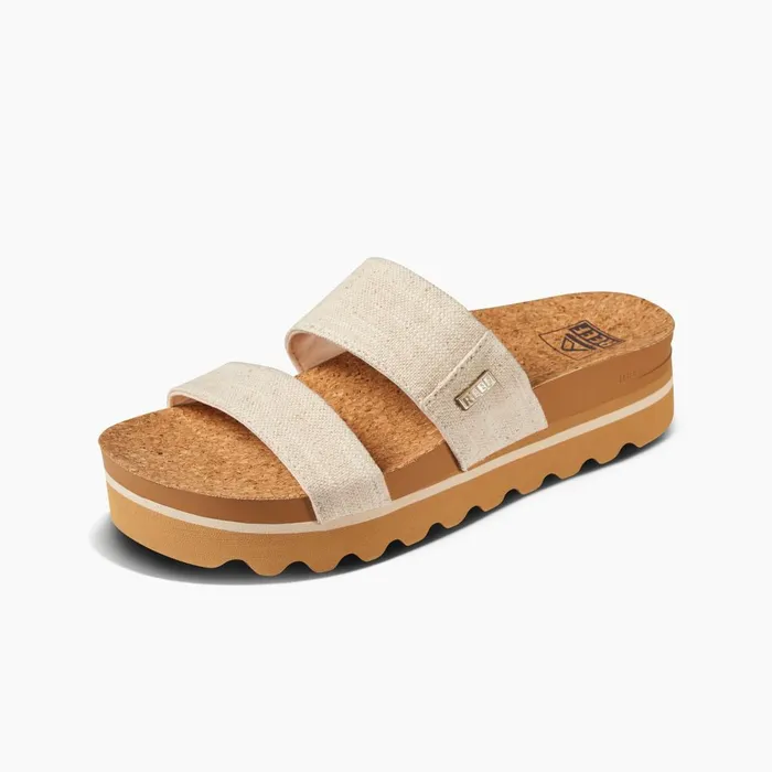 Women Reef Sandals Cushion Vista Hi Vintage Canvas Women Reef Sandals Cushion Vista Hi Vintage Canvas