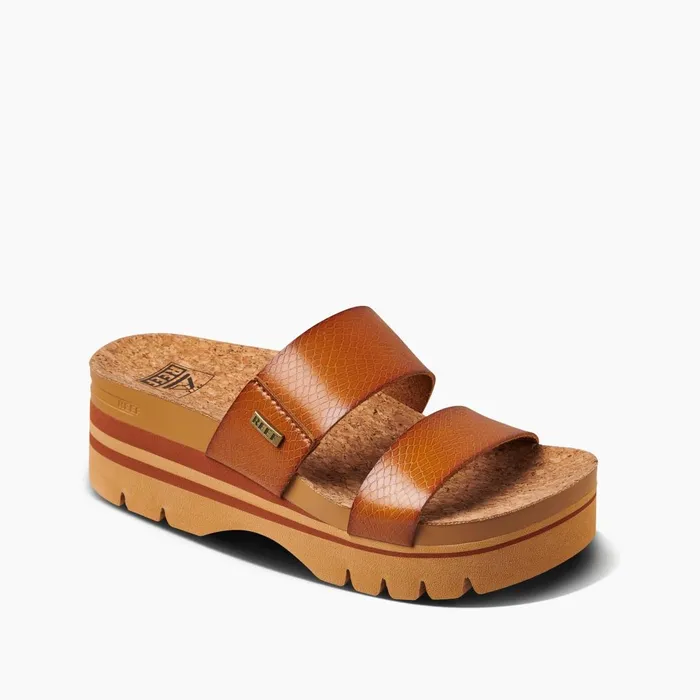 Women Reef Sandals Cushion Vista Higher Cognac Women Reef Sandals Cushion Vista Higher Cognac