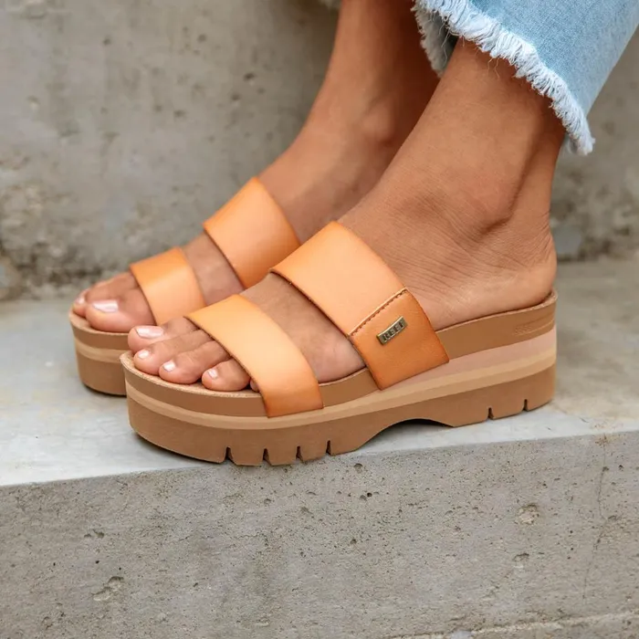 Women Reef Sandals Cushion Vista Higher Natural Women Reef Sandals Cushion Vista Higher Natural